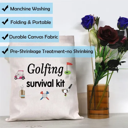Vista 7 de Kit de supervivencia de golf, bolsa de maquillaje, regalo de golf, accesorios de golf, regalo para mamá, golfista, humor
