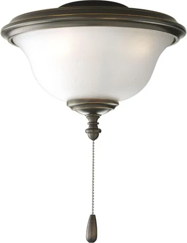 Vista 11 de Progress Lighting Kit de luz universal para ventilador de techo bajo de 1 luz para ventiladores de techo de la colección AirPro, diseño de perfil