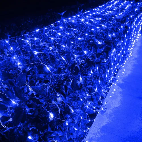 Vista 11 de Joomer - Luces navideñas de red, 12 x 5 pies, 360 ledes, conectables, impermeables, 8 modos, temporizador, para exterior, Navidad, arbusto, árbol