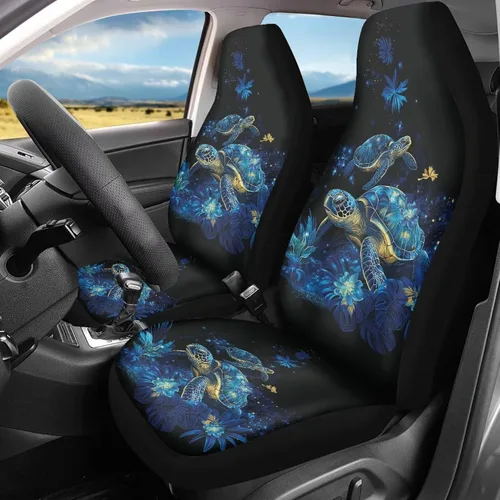 Vista 26 de Mumeson Fundas protectoras de asiento delantero de automóvil con estampado de calavera y girasol, fundas elásticas para asiento de automóvil, 2