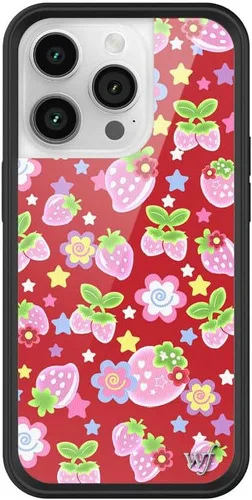 Vista 15 de Wildflower Carcasas – Compatible con iPhone 14 Pro Protector negro parachoques, certificado de prueba de caída de 6.5 pies, propiedad de mujeres