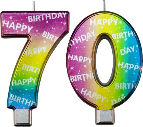 Vista 310 de DERVENTA Vela Grande de Cumpleaños Número 3D Verde Luminoso de 3.7 Pulgadas Celebración de Fiesta Aniversario Decoración Adorno para Pastel 1 Pieza