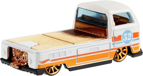 Vista 2 de Hot Wheels 2020 Pearl and Chrome 6/6 - Volkswagen T2 Pickup (blanco)
