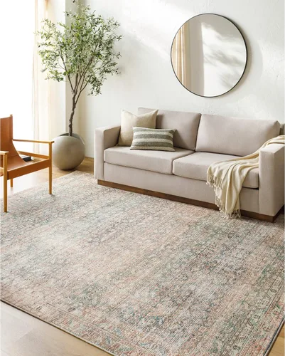 Vista 13 de Livabliss x Becki Owens - Alfombra vintage Marlene para pasillo, 2'7" x 7'3", Beige/Multi, (7' y menos)