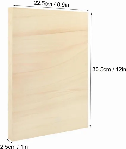 Vista 2 de GNIEMCKIN Paquete de 12 tableros de lienzo de madera para pintar, paneles de lienzo de 9 x 12 pulgadas para proyectos de arte, paneles de artista