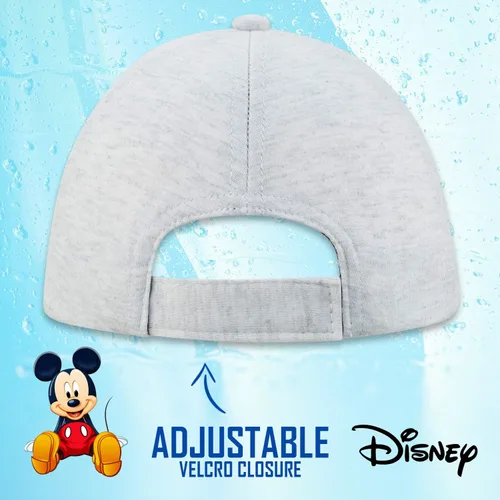Vista 6 de Disney Gorra de béisbol de Mickey Mouse para niños, color rojo, gris, orejas dimensionales, cómics, elegante, edad 4-7, 2-4 años