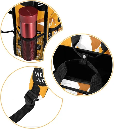 Vista 2 de Bolsas para niños y niñas mochila de viaje para hombres y mujeres patrón de bulldog inglés Color 2619 Mochilas de viaje