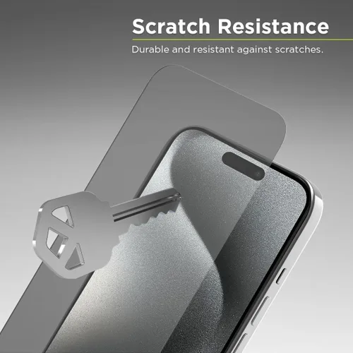 Vista 3 de PureGear Protector de pantalla de vidrio templado HD de máxima claridad para Apple iPhone 15 Pro (2023) de 6.1 pulgadas, cobertura completa, ajuste