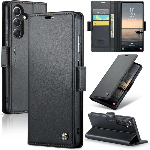Vista 18 de SINIANL Funda tipo cartera para Samsung Galaxy S23 con bloqueo RFID, funda para Samsung S23 para mujeres y hombres con tarjetero con cierre