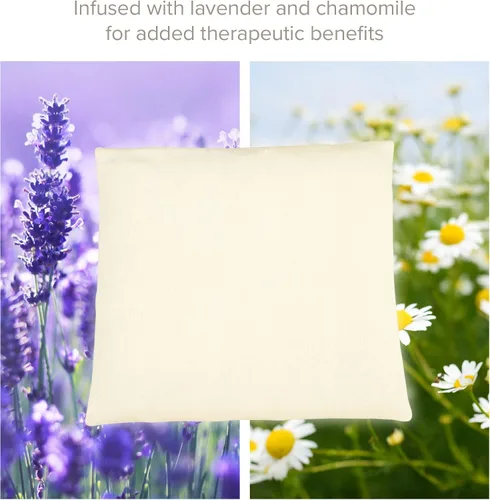 Vista 5 de Bed Buddy - Almohadilla térmica para microondas con lavanda, almohadilla térmica para microondas de aromaterapia para dolor de espalda, dolor