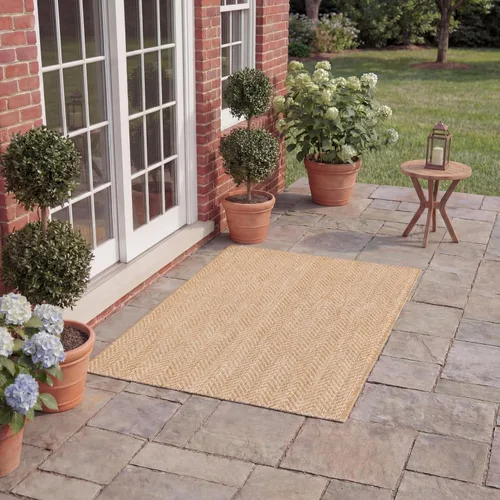 Vista 81 de Safavieh Colección Courtyard CY8022 Alfombra, 2 pies x 3 pulgadas x 5 pies, aguamarina y gris, impermeable, fácil de limpiar, sin pelusa