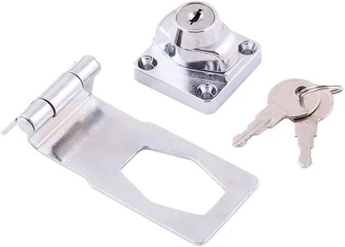 Vista 3 de Aleación de zinc 90 grados con llave de cerrojo de bloqueo de giro Perilla de bloqueo con llave para puertas Gabinete