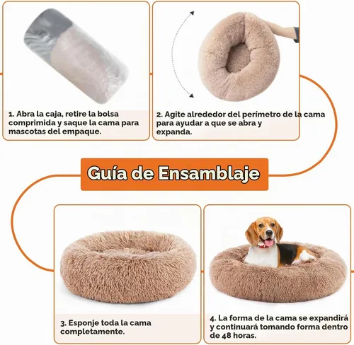 Vista 4 de Sweetcrispy Cama ortopédica para perro, sofá de espuma viscoelástica para cachorros para mascotas medianas con funda extraíble lavable, base
