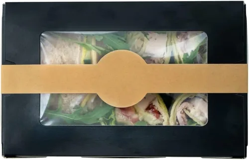 Vista 21 de Restaurantware RW Base 12 x 1.5 Pulgadas Bandas de Embalaje 100 Bandas Adhesivas para la Cintura - Etiqueta Adhesiva de Papel Blanco Fuerte