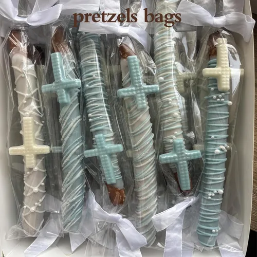 Vista 6 de 100 bolsas de celofán planas transparentes de 2 x 10 pulgadas, bolsas de celofán largas cubiertas de chocolate, bolsas de barras de chocolate