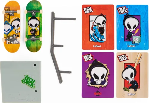 Vista 5 de TECH DECK VS Series Skate Blind Skateboards Juego de tarjetas de diapasón, obstáculo y desafío