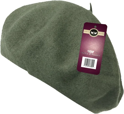 Vista 18 de WW004 Invierno 100% Lana Cálida Arte Francés Vasco Boina Tam Beanie Cap