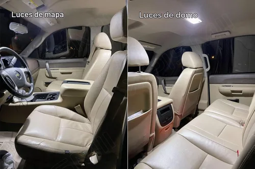 Vista 5 de Xpismii Kit de 12 piezas de luces LED interiores blancas de 6000K, paquete de repuesto para Chevy Chevrolet Silverado/GMC Sierra 1999 2000 2001 2002
