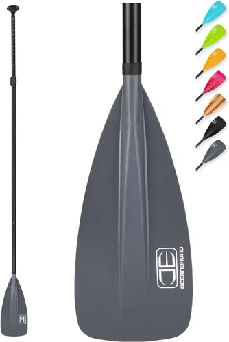 Vista 9 de OCEANBROAD SUP Paddle - Remo ajustable para kayak de paddleboard, eje de aleación de aluminio ajustable con cuchillas de nailon reforzado