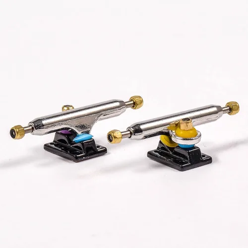 Vista 6 de Camiones de dedo RACOFSB con cojinetes de uretano mejorados y pivot cup, ancho de 34 mm y 32 mm, Kingpin normal (negro, 32 mm)