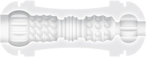 Vista 2 de Género X - Doble Fantasía - Masturbador masculino de doble extremo - transparente