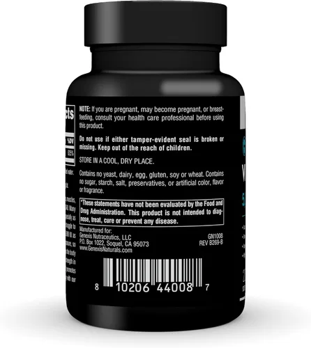Vista 7 de Genexis Vitamin D3 5000 IU (125 mcg) – 200 Softgels