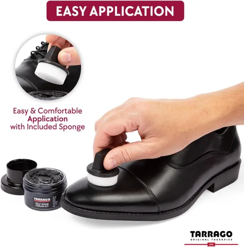 Vista 4 de Tarrago Self Shine - Kit de crema para zapatos y botas de cuero