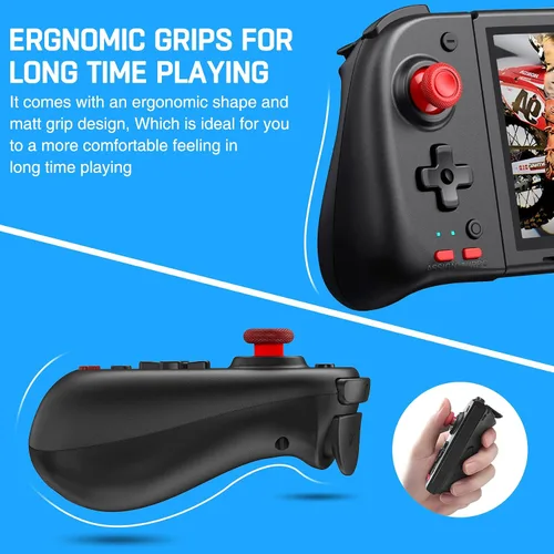 Vista 6 de Gamtoure Nintendo Switch Joycon Controlador para SwitchSwitch OLED, reemplazo para Switch Joy Con, soporte turbo, programación y función