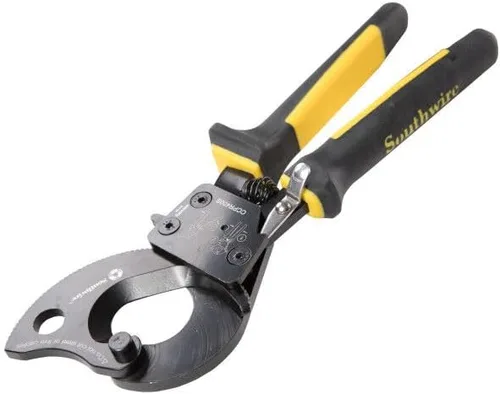 Vista 3 de Southwire - 59556240 Tools & Equipment CCPR400S - Cortadores de cables de trinquete con asas de agarre cómodo, fácil de usar, hojas de acero