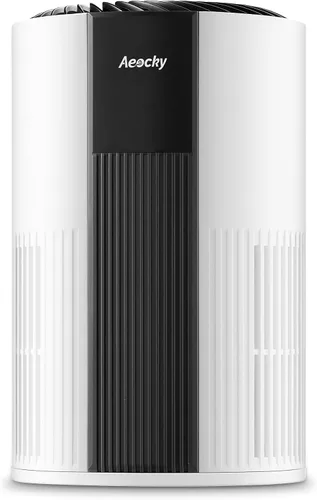 Vista 8 de AEOCKY Purificadores de aire con diseño turbo-jet de 1096 pies cuadrados Marfil