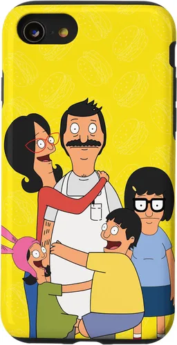 Vista 18 de Funda para iPhone 12 Pro Max Bob Burgers Bob Linda Gene Tina Louise Family Hug