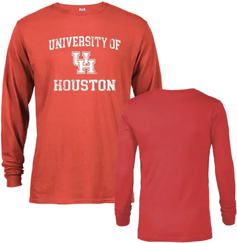 Vista 47 de Sport Your Gear Camiseta de manga larga con licencia oficial, estilo retro y envejecido para fanáticos universitarios