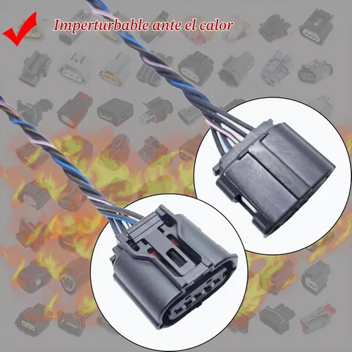 Vista 5 de Sensor de flujo de aire masivo Medidor MAF arnés conector enchufe 22204-31020 para Toyota Venza Highlander Matrix Avalon RAV4 Camry Corolla Sienna
