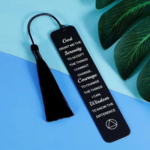 Vista 2 de Sobriety Recovery AA Gifts - Marcadores cristianos para mujeres y hombres, marcadores religiosos con versículos bíblicos