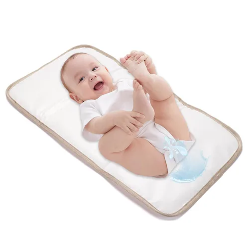 Vista 3 de Cambiador portátil plegable para pañales de bebé, cambiador de pañales impermeable Cambiador de pañales de viaje Hoja de cambio de pañales