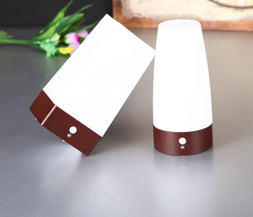 Vista 2 de Lámpara Zeefo inalámbrica con sensor infrarrojo pasivo y de movimiento con 3 modos, lámpara LED para interior, funciona con pilas, sensible a