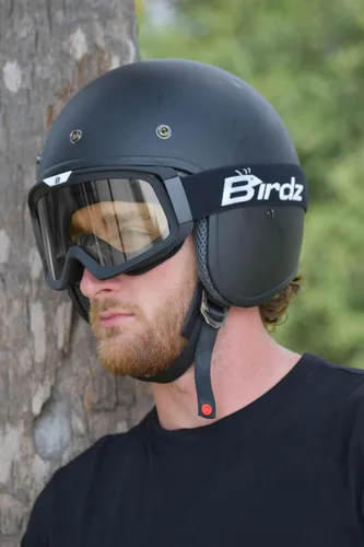 Vista 8 de Birdz Pelican - Gafas de protección Fitover acolchadas para ATV y motocicleta, con lente transparente