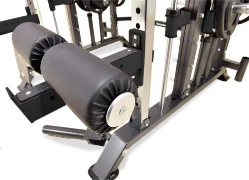 Vista 6 de Hercules EX Commercial All in One Gym Machine 400 lb Weight Stack Adj Bench Leg Press Jammer Arms Leg Extension Arm Curl LAT Seat 24 Attachments