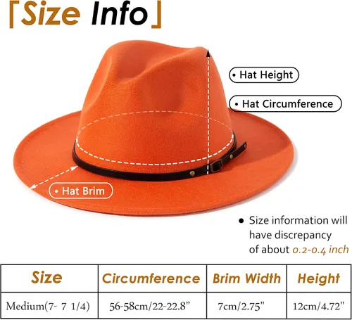 Vista 31 de Lisianthus - Sombrero con cinta con hebilla de ajuste, para mujer, modelo Fedora