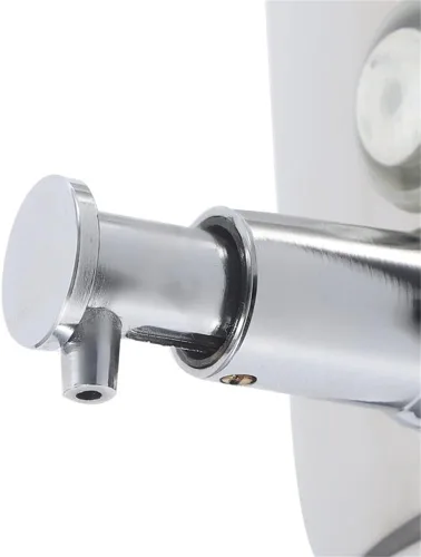 Vista 4 de Dispensador de jabón montado en la pared para baño, dispensador de líquido comercial de pared de acero inoxidable dispensador de desinfectante