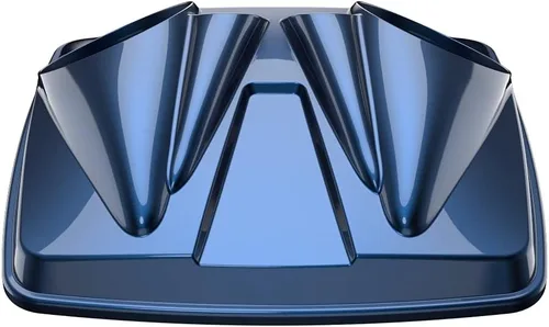 Vista 69 de Tapas de altavoz dobles de 8 pulgadas a juego para Advanblack/OEM Harley Rushmore estilo Razor, Chopped & King Tour Pak Whisky ámbar