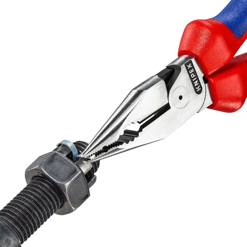 Vista 3 de KNIPEX 08 22 185 Alicates combinados puntiagudos con asas cómodas Negro Atramentized 7.283 in