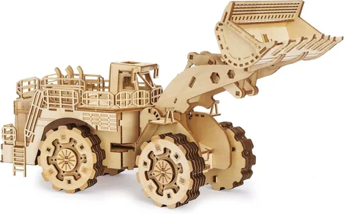 Vista 14 de Rompecabezas de madera 3D para adultos, rompecabezas mecánico de coche de playa, kit de construcción de modelo de vehículo de bricolaje, juguete