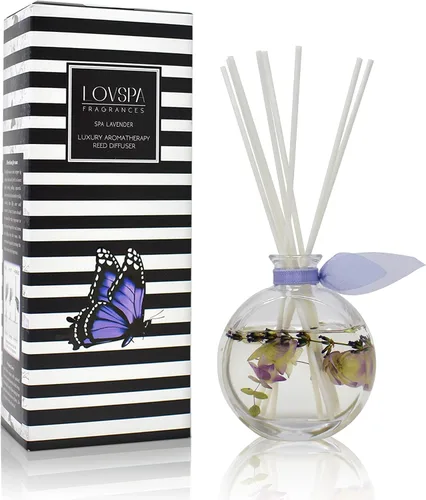 Vista 49 de Juego de difusor de varillas y varillas perfumadas de aloe y lino, lino limpio, flores blancas, cítricos y aloe húmedo, difusor de aroma fresco