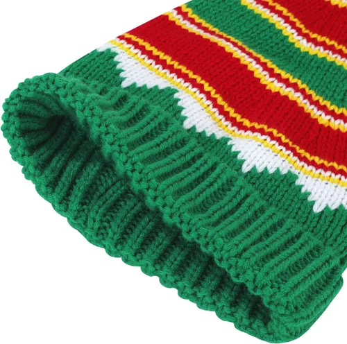 Vista 20 de American Trends Gorro de Papá Noel, gorro de Navidad cálido para invierno, gorro holgado de punto trenzado para adultos, mujeres y hombres, fiesta