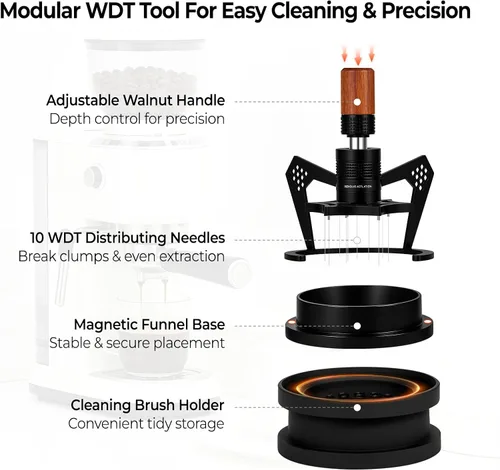 Vista 3 de IKAPE Herramienta de distribución WDT de 51mm con cepillo de limpieza