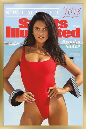 Vista 8 de Trends International Sports Illustrated: Swimsuit Edition - Books Nader Cover 23 Póster de pared, 22.4 pulgadas de largo x 14.7 W, versión enmarcada