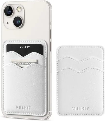 Vista 14 de VULKIT Soporte adhesivo para tarjetas Compatible con iPhone, cartera de cuero para teléfono celular, estuche para tarjetas de crédito, adhesivo