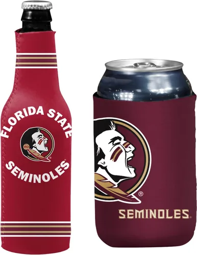 Vista 14 de College Team Color Logo Can & Bottle Holder Insulator Beverage Cooler Set