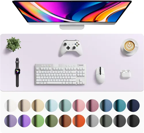 Vista 151 de Aothia - Protector de escritorio de cuero sintético grande, base antideslizante para mouse y superficie para escribir, impermeable, fácil de Agua